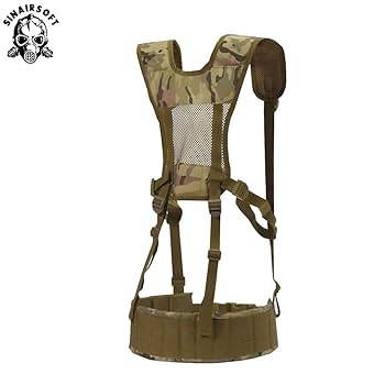 Amazon.co.jp: [SINAIRSOFT] タクティカルベルト サスペンダー