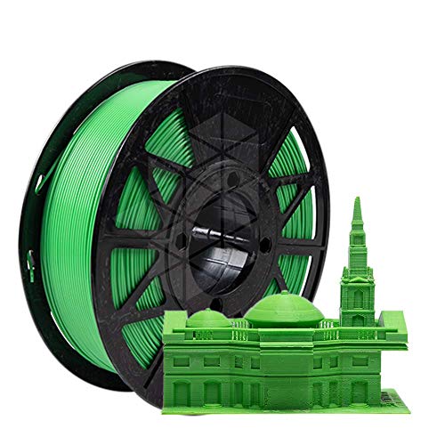 Image of Tesseract Premium PLA + 1.75mm 3D Printing Filament | Dimensional Accuracy + /- 0.03mm | Compatible with Most FDM Printers | 1 KG 3D Printer Filament - PLA Green (Quantity 10)