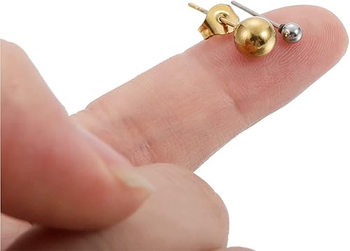 Miniatura 3 de AGCFABS 20 pendientes de acero inoxidable 3, 4, 5, 0.236in, redondos, sólidos, con conectores de bucle para hacer aretes colgantes de joyería