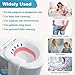 Pochik Sitz Bath for Toilet Seat, Sitz Baths for Hemorrhoids and Postpartum Care, Yoni Steam Seat, Collapsible Basin for Epsom Salt Soak, Sits Bath Kit for Women - Magenta