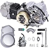 125cc 4 Stroke Engine Motor, CDI Pit Dirt Bike Single Cylinder Manual Clutch Engine Motor Kit Fit for Honda CRF50 CRF70 XR50 XR70 Z50 Spark Plug A7TC Carburetor PZ16J