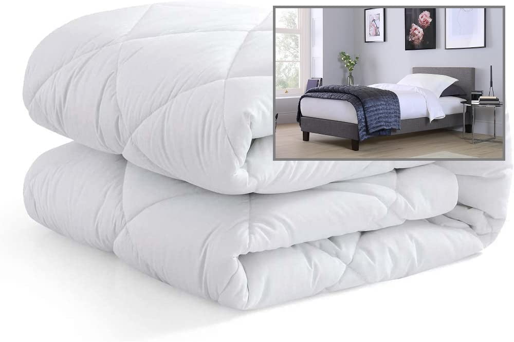 Super Single Extra Wide Single Premium Range Quilted Mattress Protector 3'6 x 6'3 (4 Corner Elastic Anchors) 42 x 75