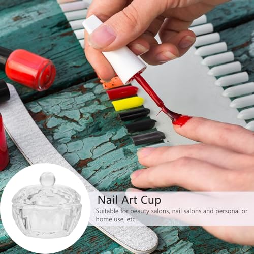 Set de 3 recipientes de cristal para arte de uñas miniatura 5