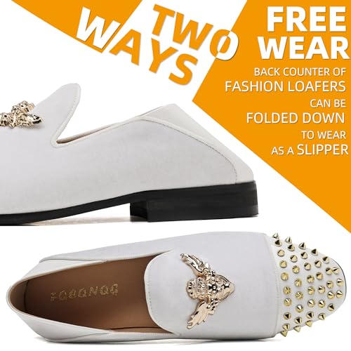 Men's Velvet Loafers Mens Shiny Slip-on Slippers, Classic Formal Wear Fashion Dress Loafer, Penny Party Wedding Dress Shoes for Men2