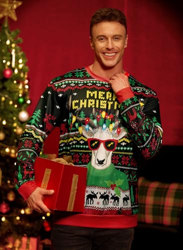 Arvilhill Men'S Ugly Christmas Funny Sweatshirt Loose Fit Adult Xmas 3D Print Sweater For Holiday (S-3Xl) 5 Arvilhill Men'S Ugly Christmas Funny Sweatshirt Loose Fit Adult Xmas 3D Print Sweater For Holiday (S-3Xl) - Image 6