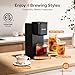 Tastyle Single Serve Coffee Maker for K Cup, Ground and Tea Leaves, Hot and Iced Coffee Machines with Bold Setting, 6 to 16 Oz Brew Sizes, Compact for Small Spaces, Black (2.0 Version)