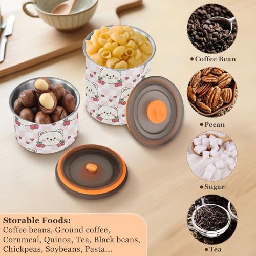 Contenedor de café hermético acero 900 ml DOMIKING miniatura 5