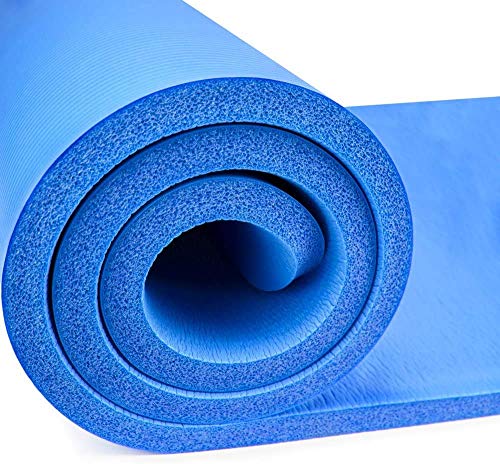 Image of GENERIC 8 mm Extra Thick Yoga and Exercise Mat Anti Skid with Carrying Strap for Gym Workout and Flooring Exercise