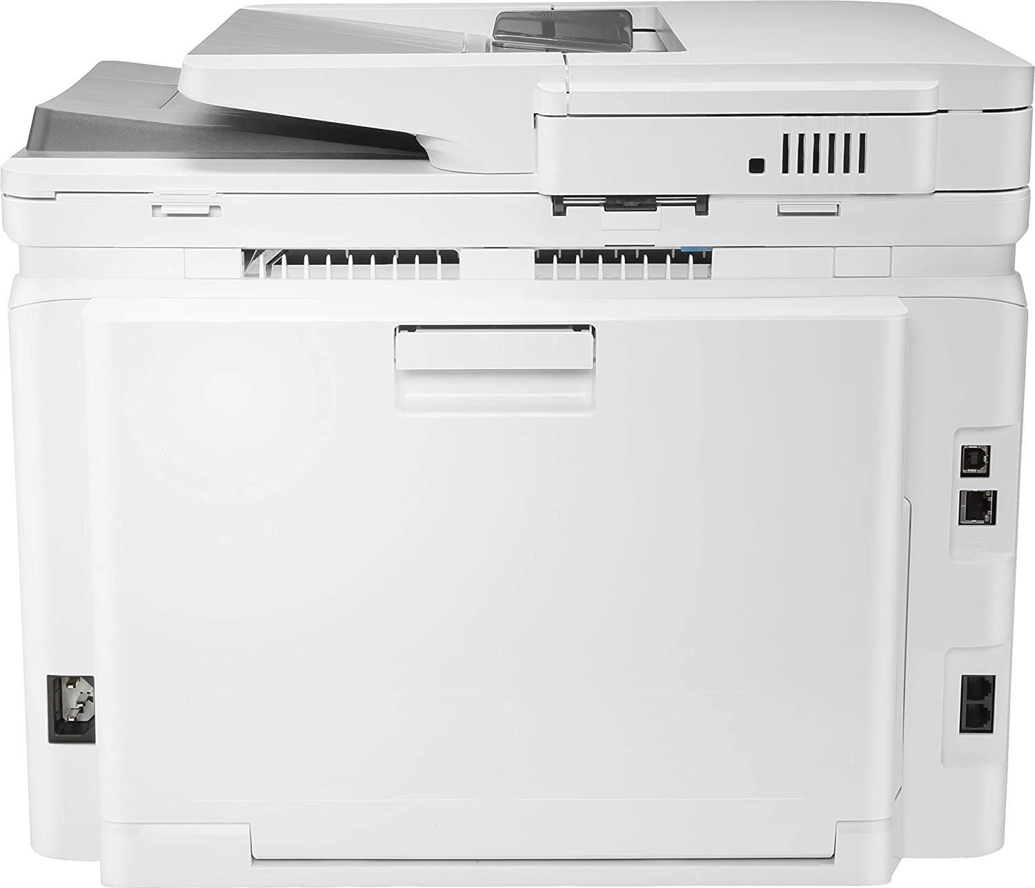 HP Color LaserJet Pro M183fw 7KW56A, Stampante Multifunzione A4, Stampa Fronte e Retro Manuale a colori, 16 ppm, USB, Wi-Fi, Ethernet, ADF, Fax, Schermo LCD a icone, Grigia - Vista 5