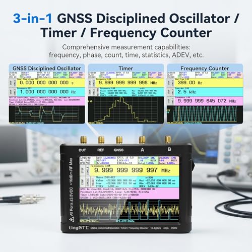 Image of AURSINC TinyGTC 7GHz ZC407 Frequency Counter with GPSDO, 40ps Resolution