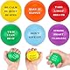 Koogel 6 Stück Stressball Erwachsene,Motivierende Anti Stress bälle Lustige Quetschball Squeeze Bälle Spielzeugball zur Linderung von Angst und Wut als Geschenk Mitgebsel Kindergeburtstag