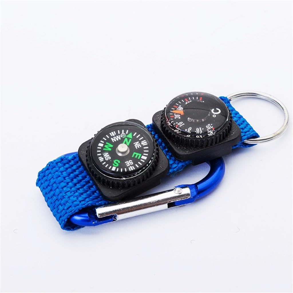 Supply Webbing Thermometer Compass Aluminum Mountaineering Buckle 360 Degrees
