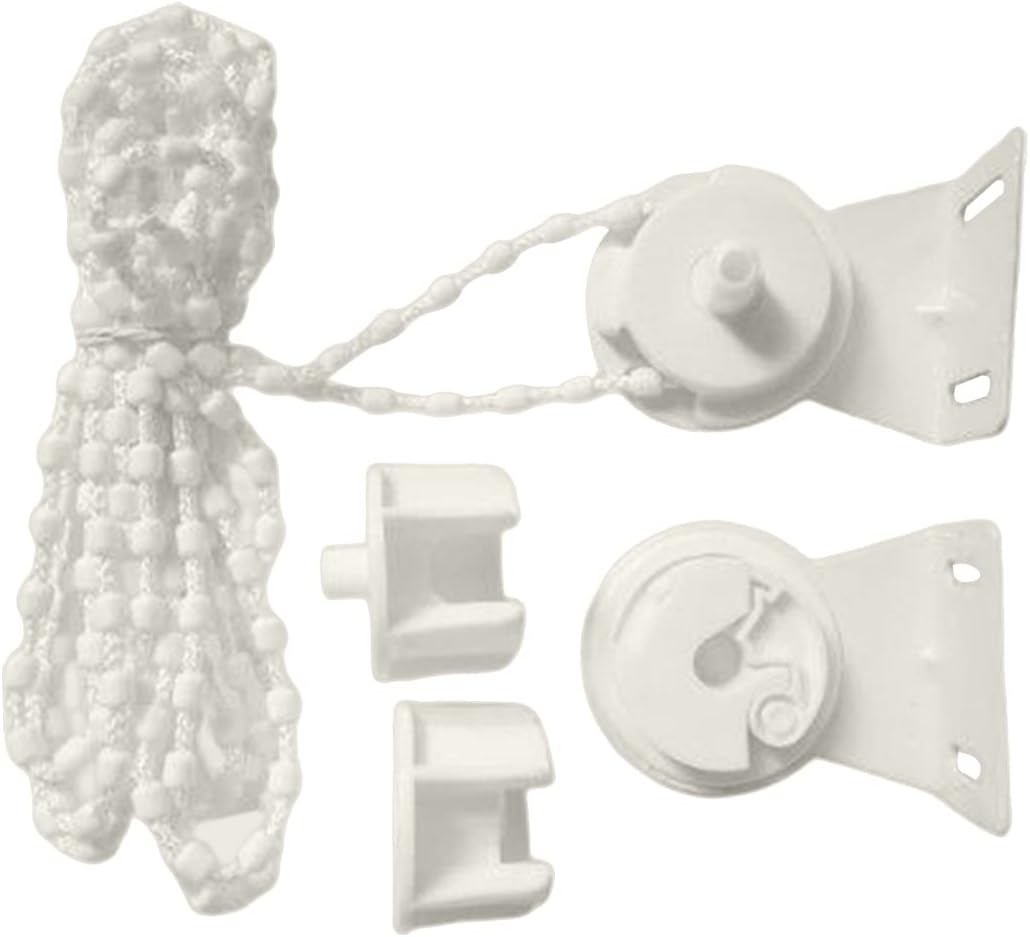 Pastlla 1.5"/38mm White Curtain Roller Plastic Chain Roller