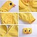 Tiuredx Toddler Baby Boy Girl Duck Rain Jacket Cute Cartoon Yellow Raincoat Hoodie Kids Coat Fall Winter School Outfit (US, Age, 4 Years, Yellow)