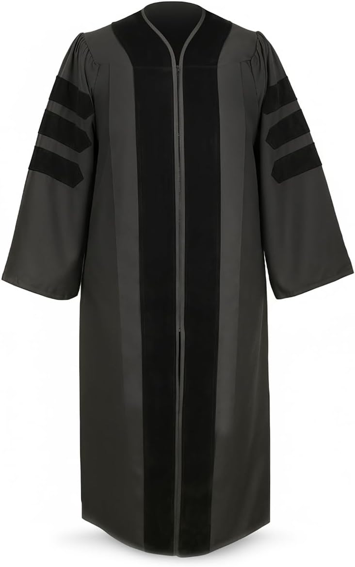 Gradwear Unisex Premium Doctoral Graduation Robe - PhD University Gown
