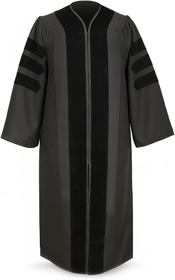 Gradwear Unisex Premium Doctoral Graduation Robe - PhD University Gown