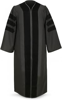 Unisex Premium Doctoral Graduation Robe - PhD University Gown