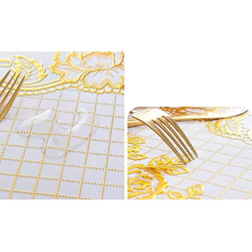 Nappe plastique vinyle lavable couverture table ovale imperméable PVC robuste