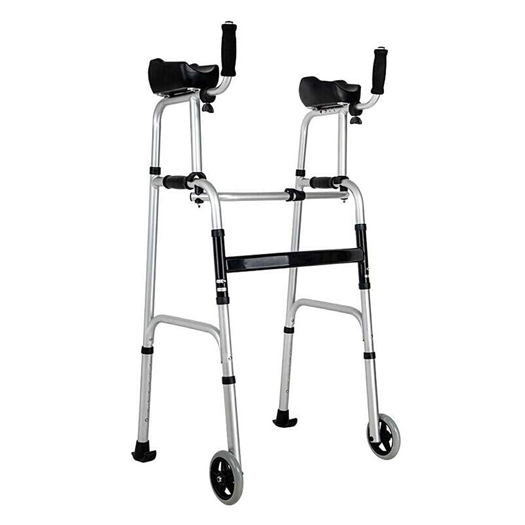 Deambulatore Per Sedia A Rotelle, Deambulatore Deambulatore In Alluminio Leggero Pieghevole In Altezza Regolabile Con 2 Ruote Per Anziani Rollator Bastone Da Passeggio Antiscivolo Con Ospedale