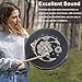 Shaman Drum 10 Inch Wood Frame Drum with Drum Stick Vegetarian Shaman Hand Drum Sound Healing Tool For Spiritual Music, Reflection(Black)