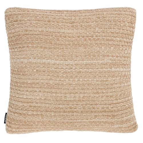 Almohada de algodón 45.7 cm x 45.7 cm tradicional beige miniatura 3