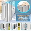 Home Security Door Lock 3 Pack Metal Door Reinforcement Lock for Kids Safety Top Front Door Child Proof Safety Lock Defend High Security Door Locks Latch Withstand 800lbs for Inside Swing Door Chain