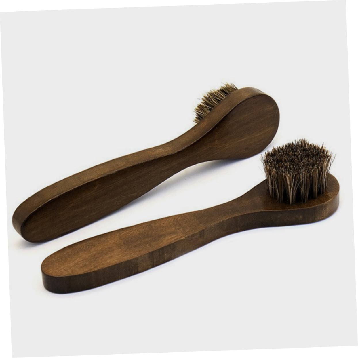 FOMIYES 5 Set Kit Spazzole Per Stivali Pulitore Per Scarpe Pulisci Stivali Bianco Macchia Spazzola Per Scarpe Spazzola in Setola Per Scarpe in Pelle Di Legno 2 Pezzi * 5