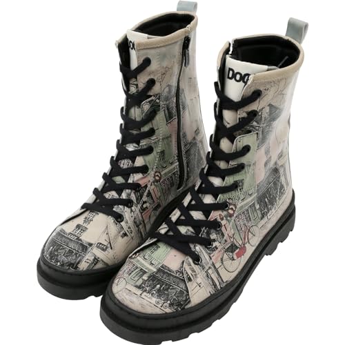 DOGO Gisele Boots for Women - Handmade and Vegan Leather Mid Calf Boots for Women, Bonjour Paris Design