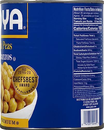 Image of Goya Chick Peas, Garbanzo Beans, 110 Ounce (Pack of 6)
