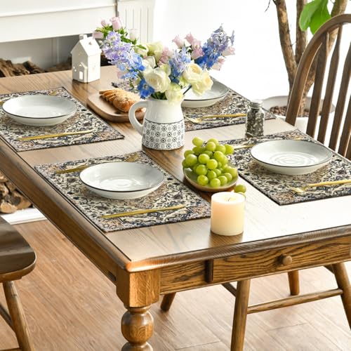 Artoid Mode PLACEMAT-REGULAR-4PC-3045-013BU Boho Placemats Set Of 4 thumb #3