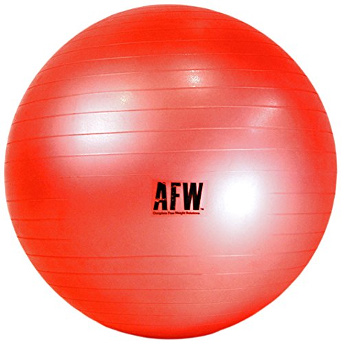 AFW 106021R 106021R-Gymball, 65 cm, Color Rojo, Talla M, Hombre, U