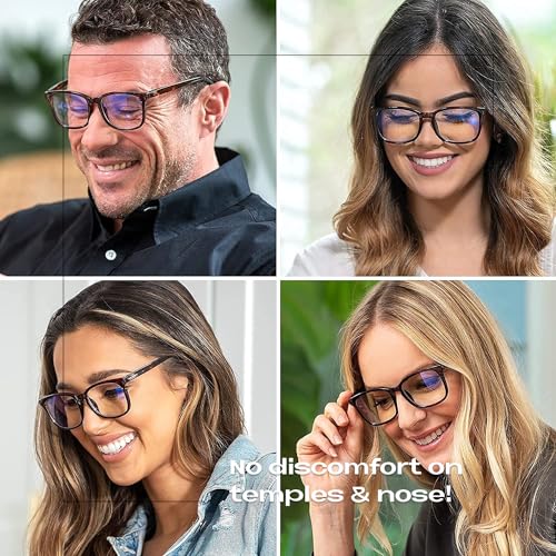Image of Readerest Blue Light Reading Glasses - Lightweight Computer Glasses w /Spring Hinges - UV Protection, Anti Glare & Eye Strain