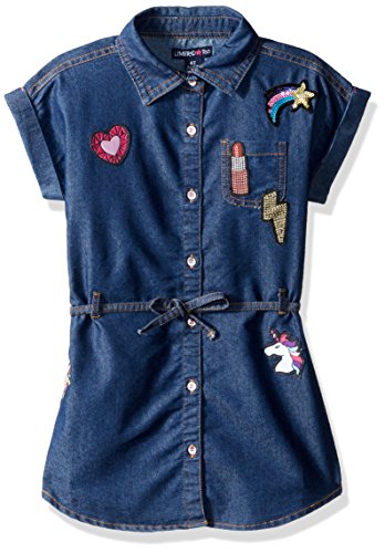 Limited Too Girls' Casual Dress ,Medium Blue Denim-2679,8/10