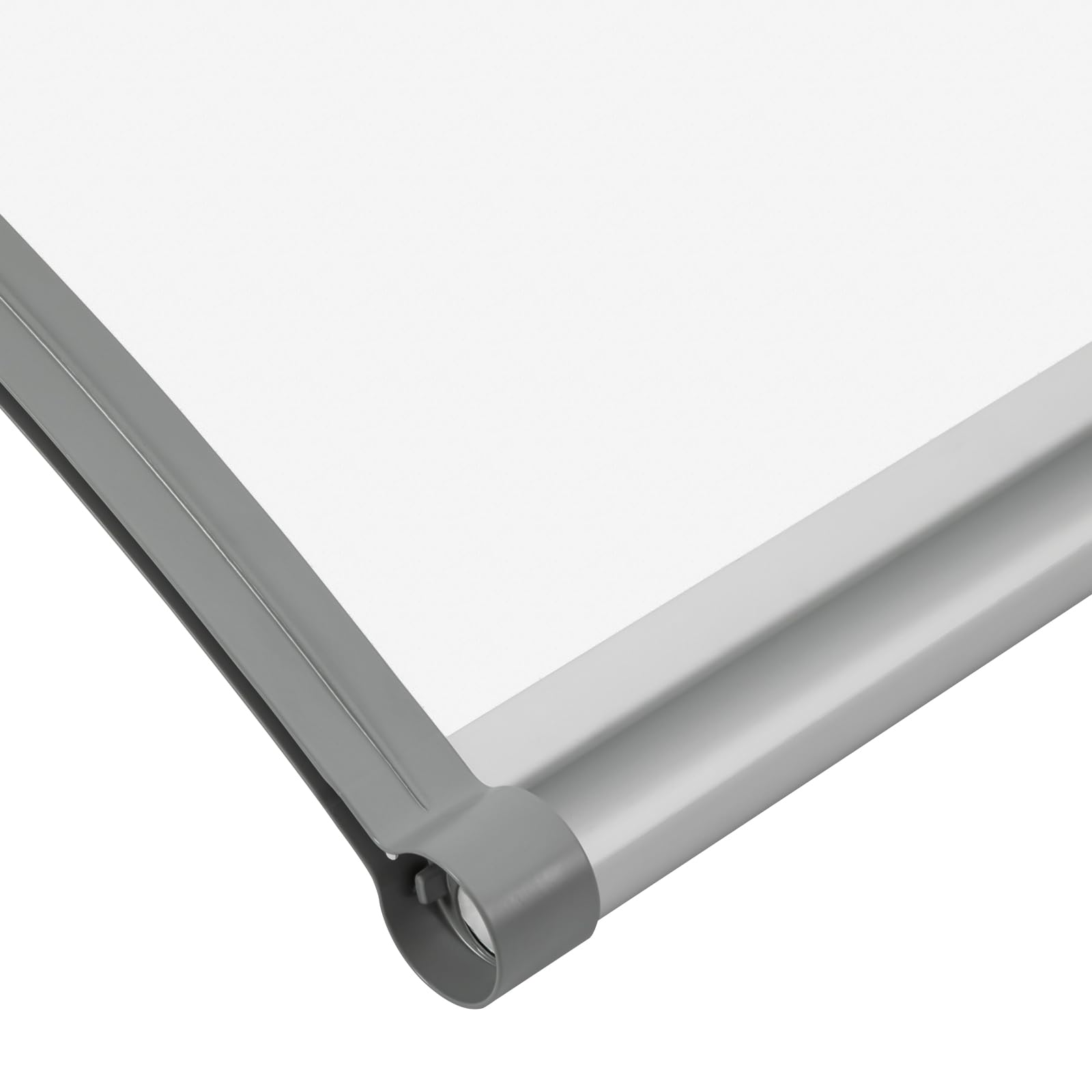 Vordach für Haustür 120 x 60 cm, Aluminium Regenschutz Überdachung Haustür für Balkone Dächer Höfe Garagen Terrassen Veranden (Silber+Transparent)