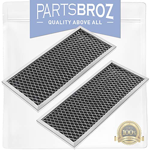 WB02X10956 (Pack of 2) Charcoal Filters for Whirlpool Microwaves by PartsBroz - Replaces