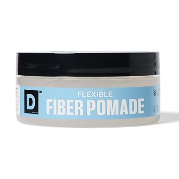 Duke Cannon Supply Co. Flexible Fiber Pomade 2 oz Strong Hold, No Shine, Water-Based for Easy Washout, Textured & Pliable Finish for Shorter Hairstyles