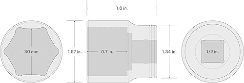 Miniatura 8 de TEKTON - Dado de encastre (pulgada)