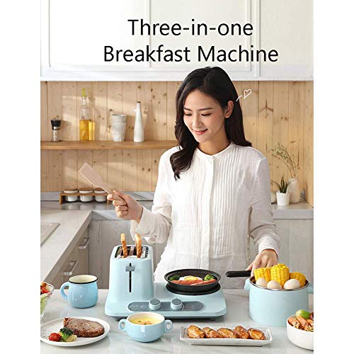 3 In1 Frühstücksmaschine Toaster Backofen Eierkocher Mit Eierkocher Edelstahl Miniofen Kompakter Frühstücksofen Für… – Bild 3