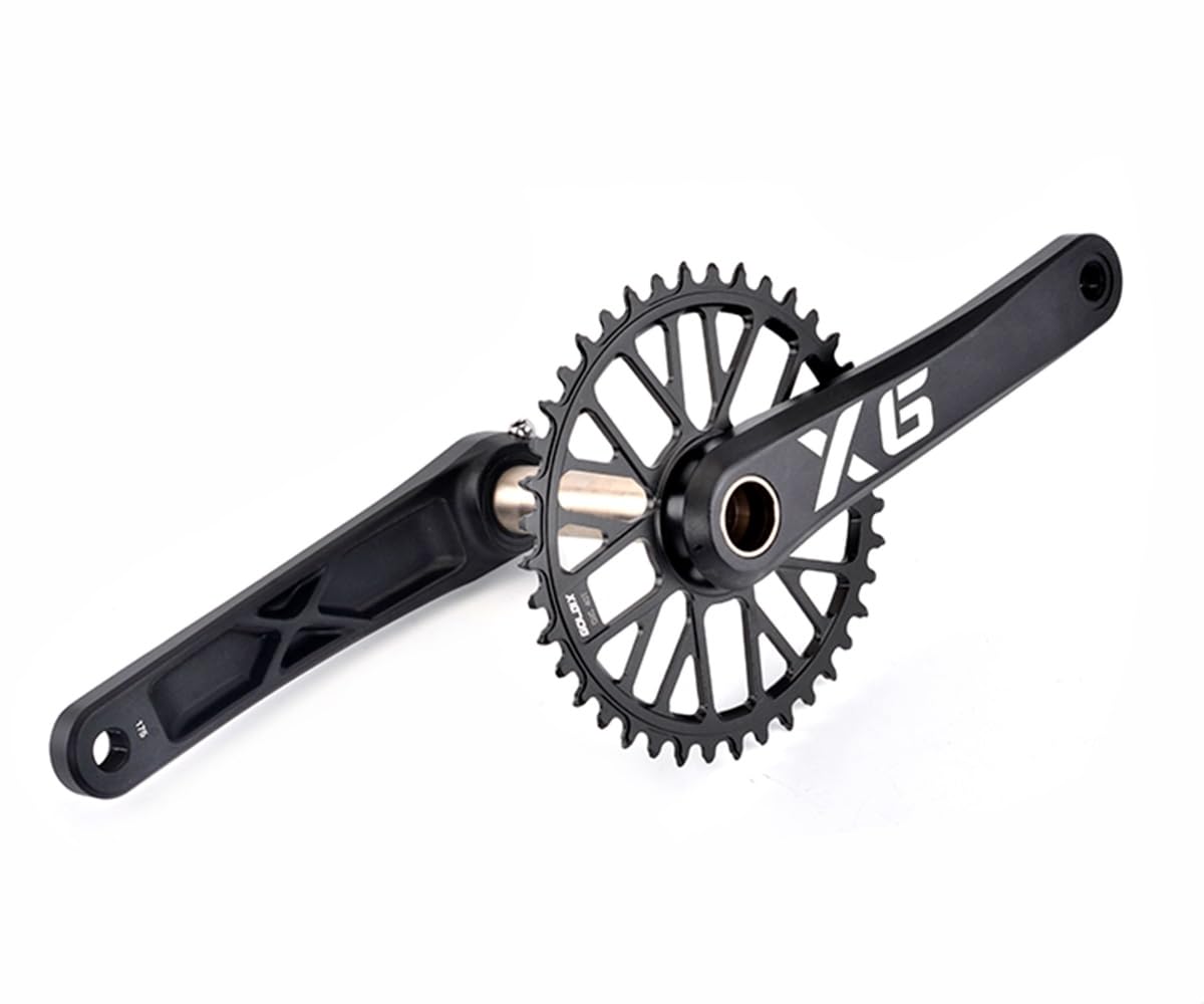 Bicicleta De Montaña Integrado Hueco Platos Y Bielas 175mm MTB Aleación De Aluminio Brazo De Biela 32/34/36/38/40/42/44/46/48T Ancho Estrecho Plato Bielas
