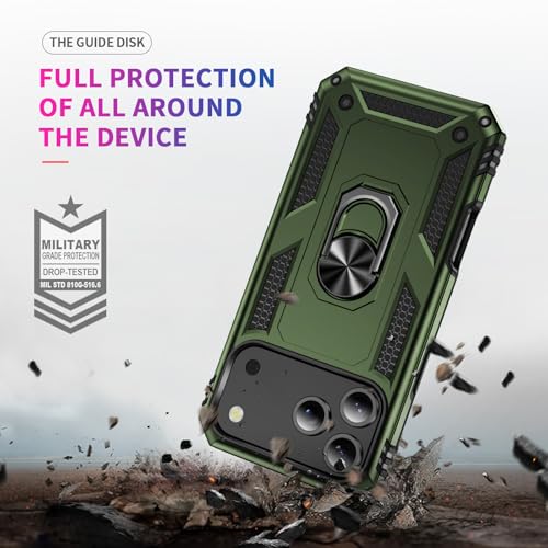 Coque iPhone 17 Pro antichoc militaire avec anneau de support ADDIT - 5