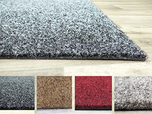 Felpudo Grande de fibra sintética con revés de goma de grandes dimensiones para entradas. Antideslizante. NO suelta fibras. Varios tamaños. Felpudo para Casa, Comercio o para Hotel. Alto tránsito.