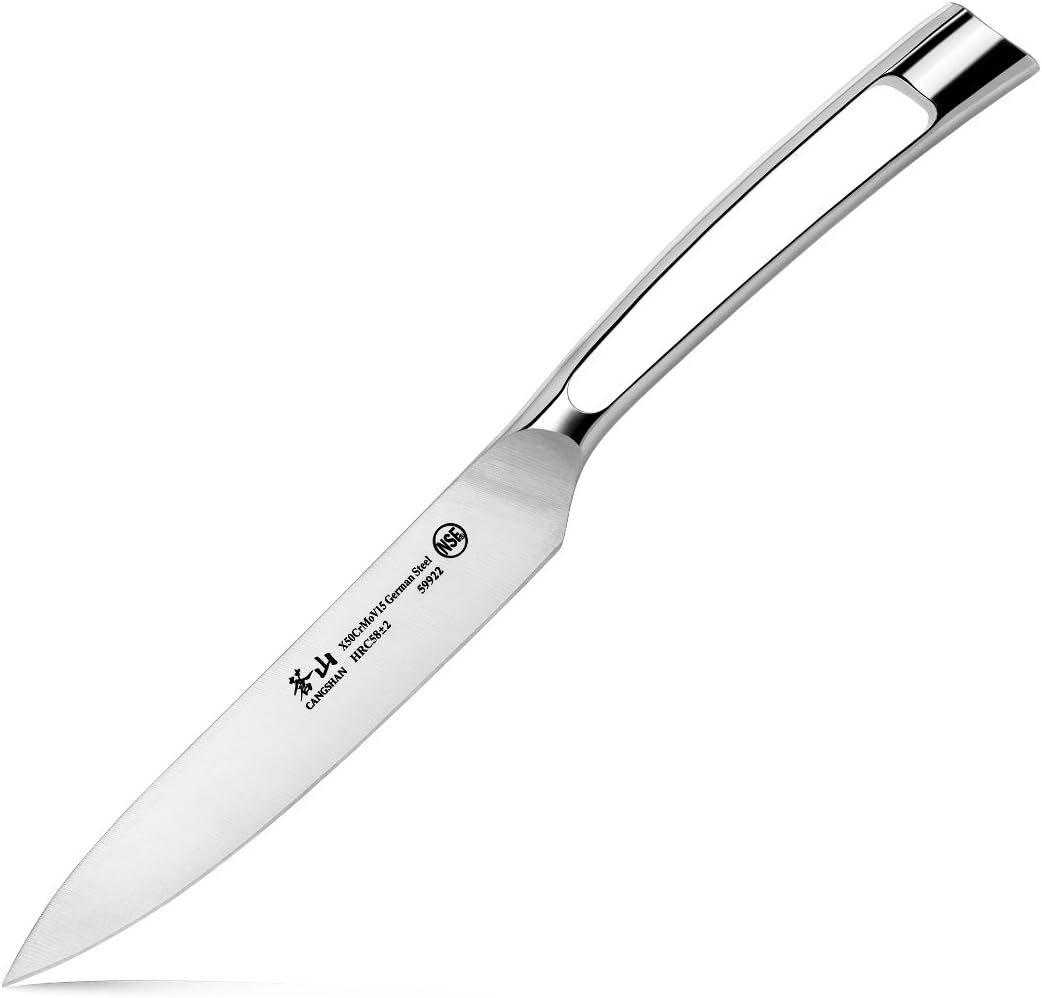 Cangshan N1 Series 59922 German Steel Forged Utility Knife, 5-Inch
