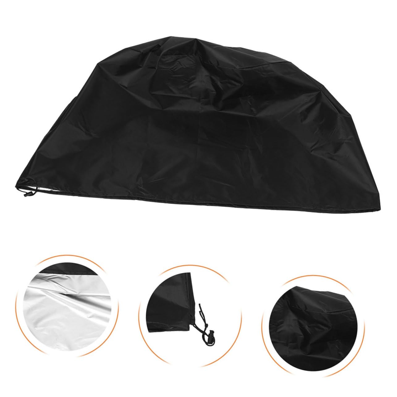 Toyvian 2 Piezas Cubierta de Parrilla de Barbacoa cámping Cubierta de Parrilla Funda para Barbacoa barbacoas Cubierta de Parrilla pequeña Cubierta de Parrilla al Aire Black