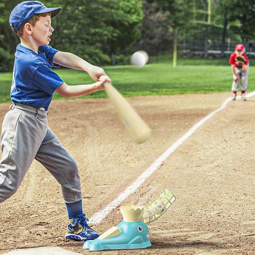 Máquina lanzadora de béisbol ajustable para aprender a batear sin ayuda 3
