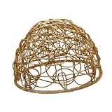 PUXZYAX Paralume intrecciato, copri lampadario a sospensione, lampadario creativo realizzato a mano, Per unico per qualsiasi bar, fattoria, copri lampada