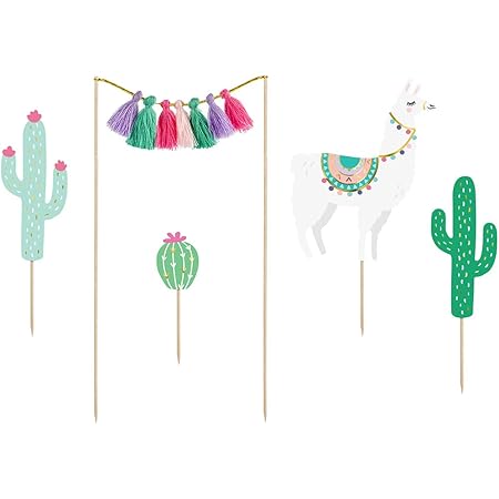Dekohaus Cake Topper Lama 9 cm Decoration De Gateau Figurine De Gateau Amazon Fr Jeux Et Jouets