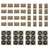 Dankeskarten Danke Karte Dankeschön Karte Danksagungskarten mit Umschlägen Kraftpapier für Hochzeit Geburtstag Thanksgiving Day 16 stück