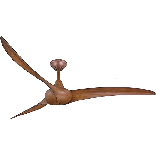 MINKA-AIRE F855-DK Wave 65" Ceiling Fan with Remote Control in Distressed Koa Finish