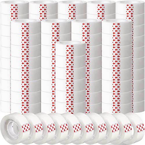 Yahenda Invisible Tapes, 96 Rolls 0.75x1000 Inches Clear Matte Finish Tape Refill for Dispenser for Office Home School Use, Engineered for Repairing Correction and Labeling
