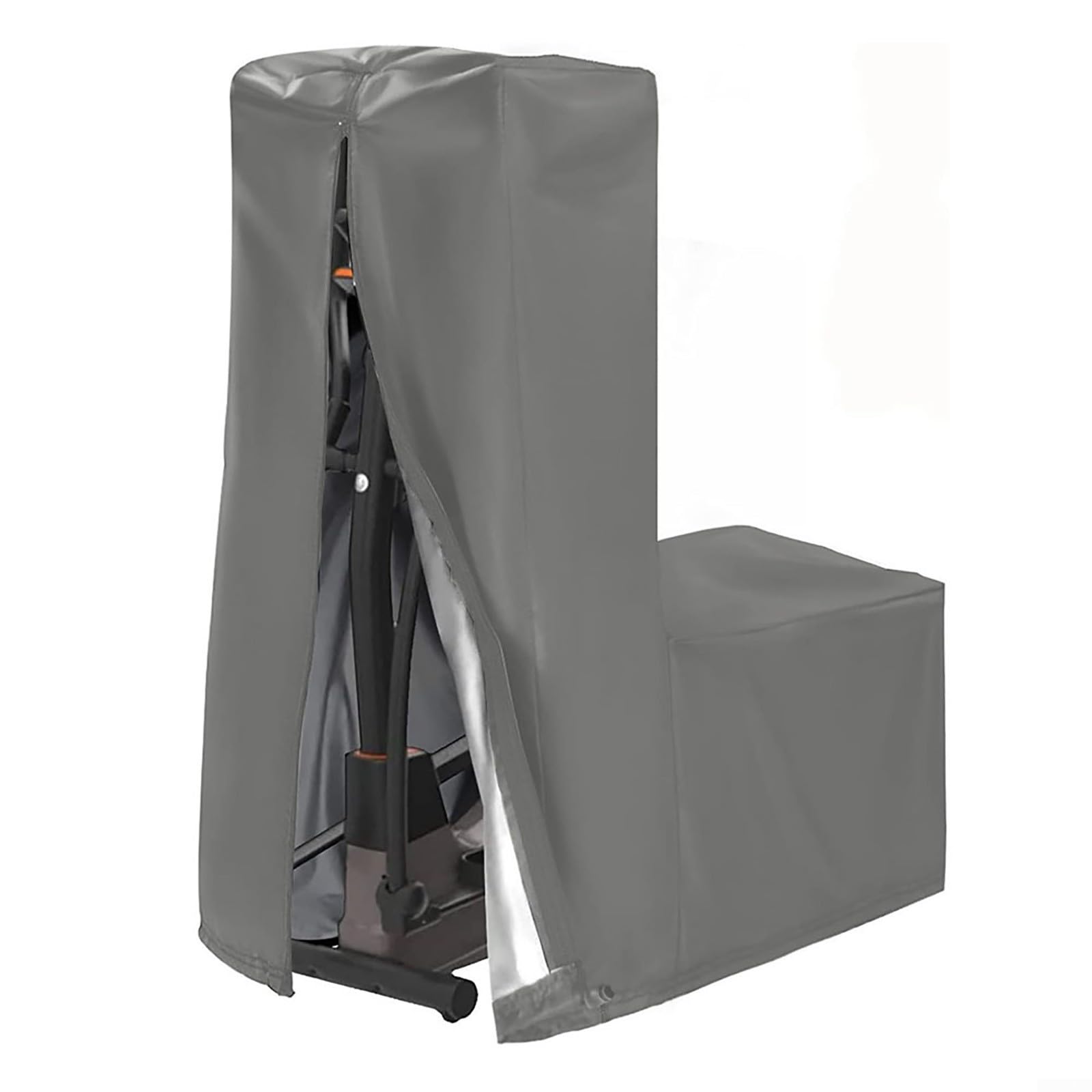 Abdeckung für Heimtrainer 420D-Oxford-Stoff Elliptische Crosstrainer Abdeckungs Crosstrainer für Elliptische Fitnessgeräte Wasserdicht Staubdicht für Drinnen Draußen (grau, 140 x 64 x 165 cm)